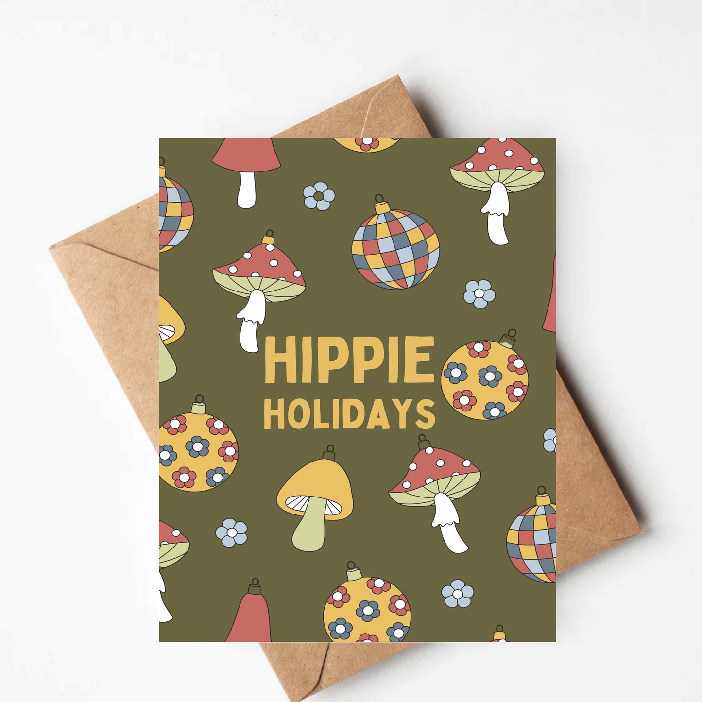 Hippie Christmas Card