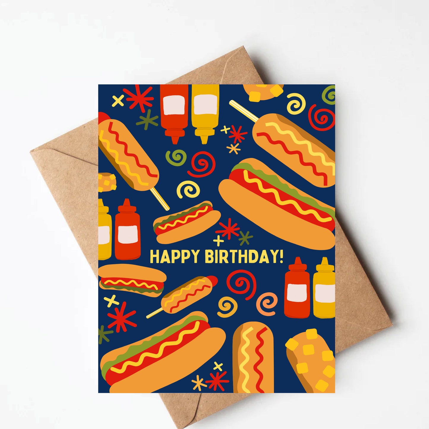 Hot Dog Birthday Card