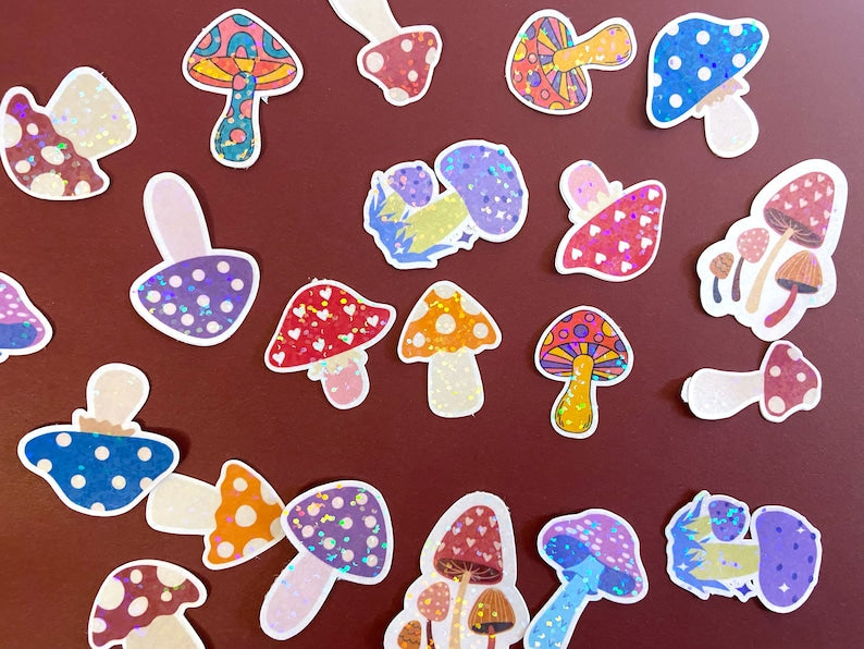 Mini Mushroom Stickers