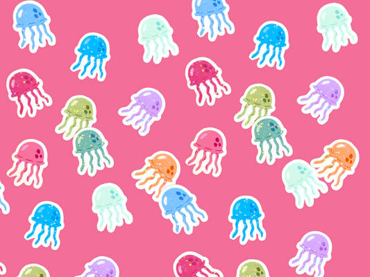Mini Jellyfish Stickers
