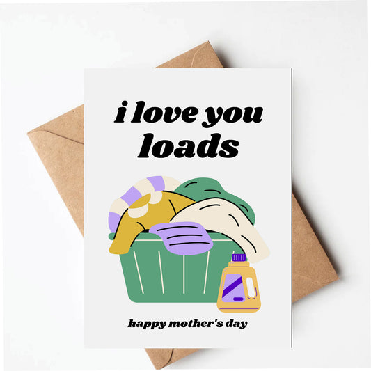 Funny Laundry Mothers Day Card