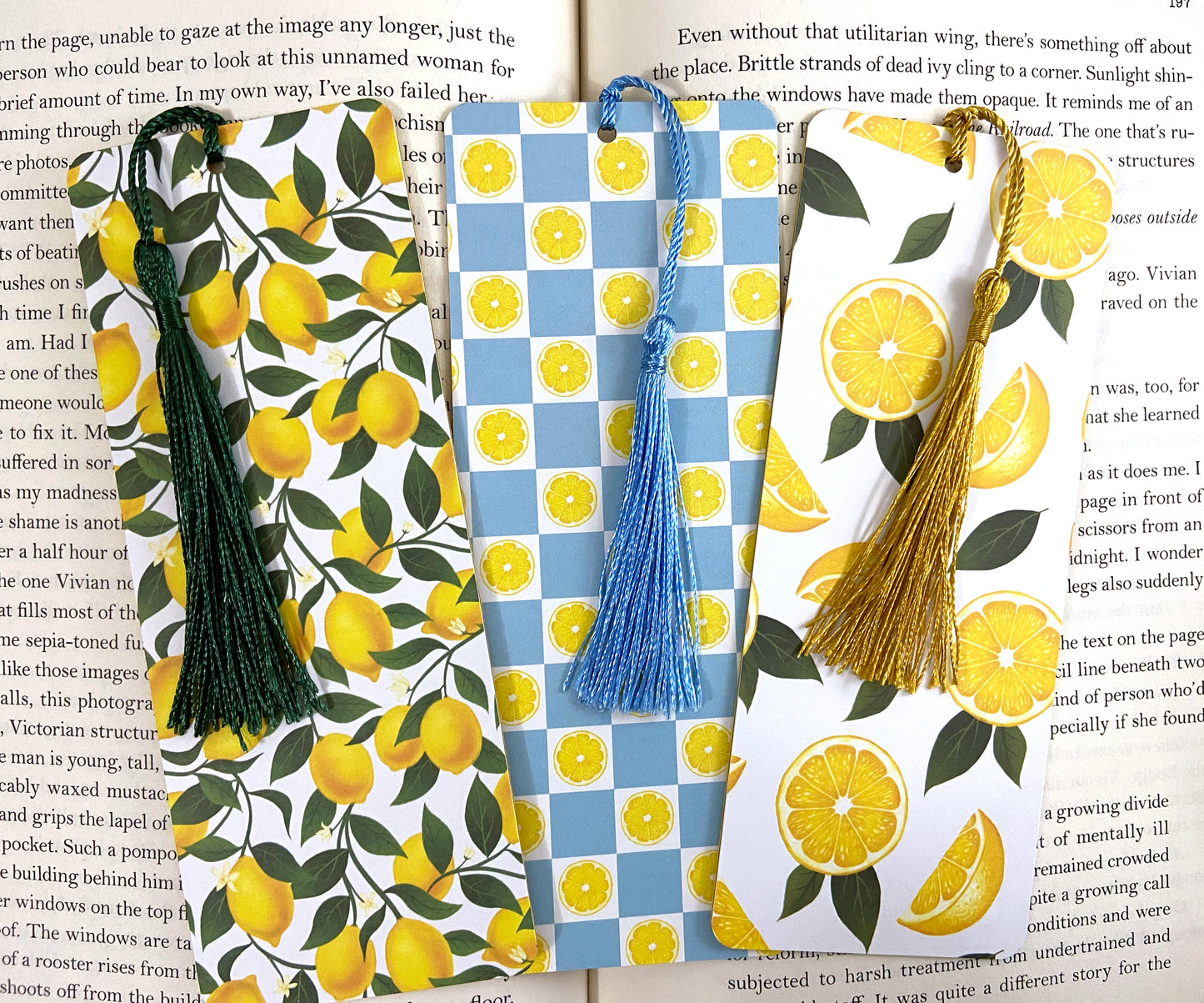 Lemon Bookmark Set