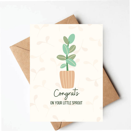 Little sprout baby card