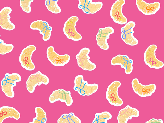Mini Croissant Stickers