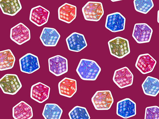 Mini Dice Stickers
