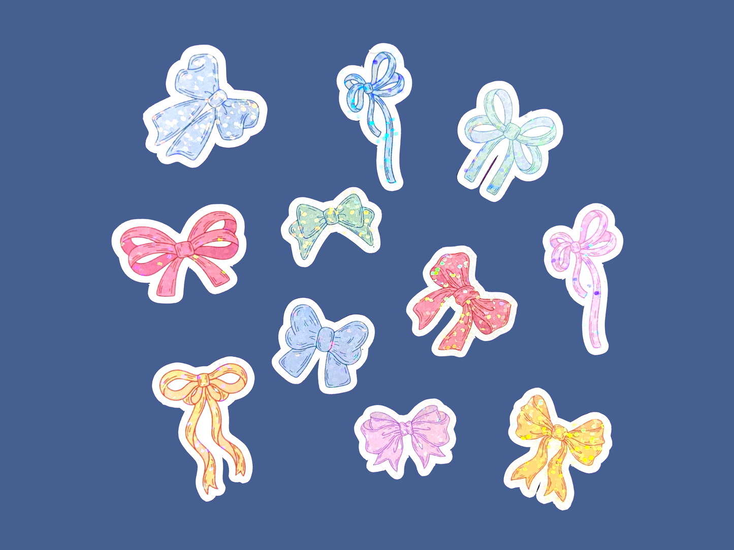 Mini Pastel Bow Stickers