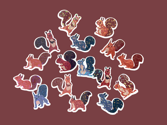 Mini Squirrel Stickers