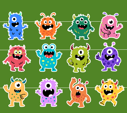 Monster Birthday Banner
