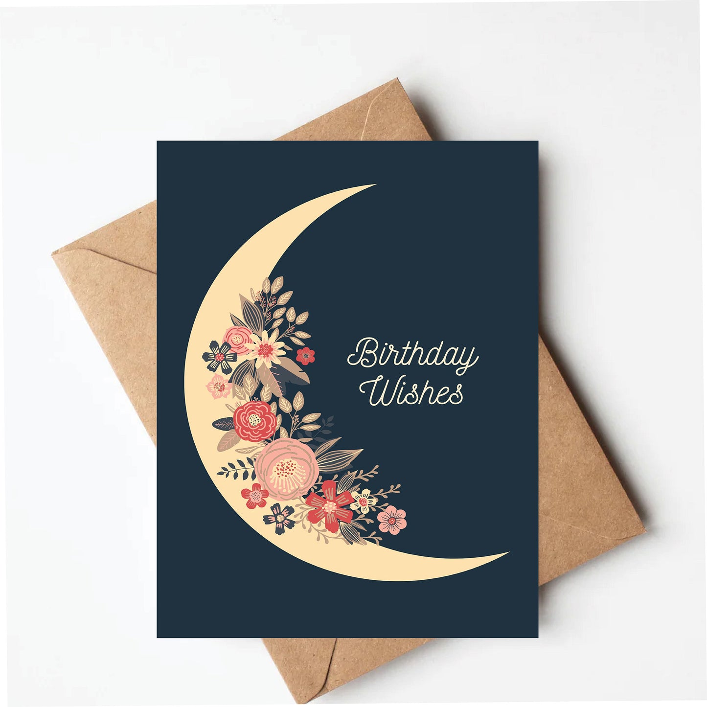 Moon birthday card