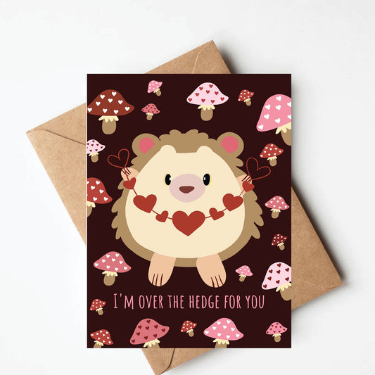 Hedgehog love card