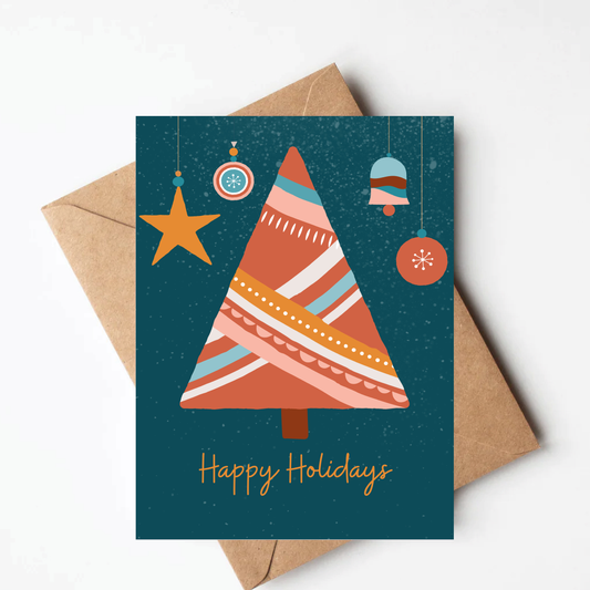 Orange Tree Christmas Card