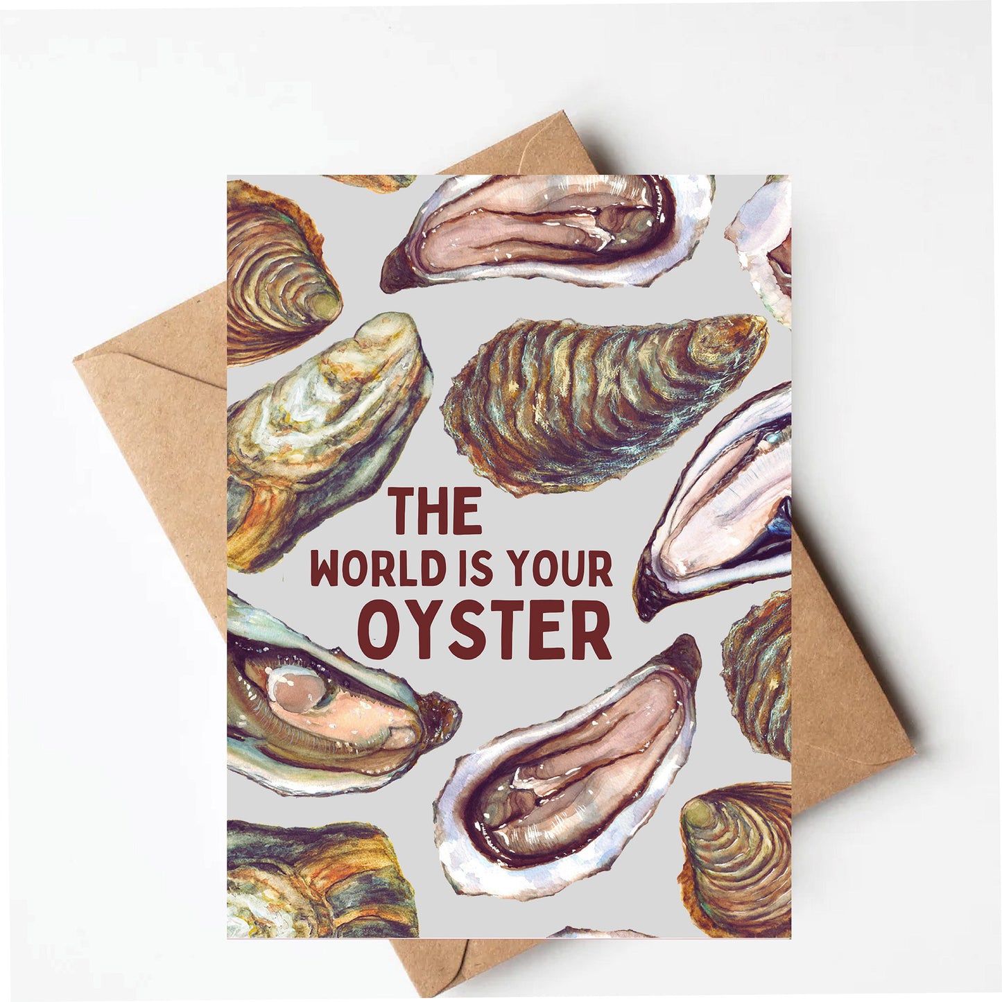 Oyster graduation card