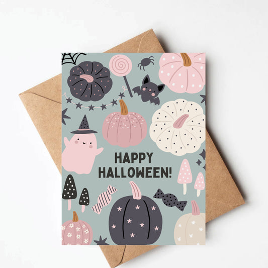 Pastel halloween card
