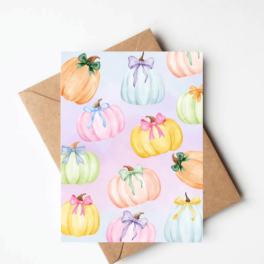 Pastel Pumpkin Card
