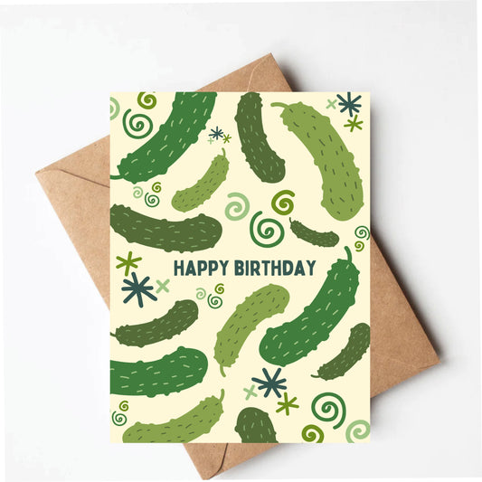 Pickle birthday card