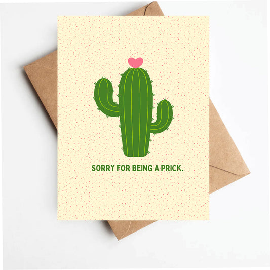 Sorry for being a prick card