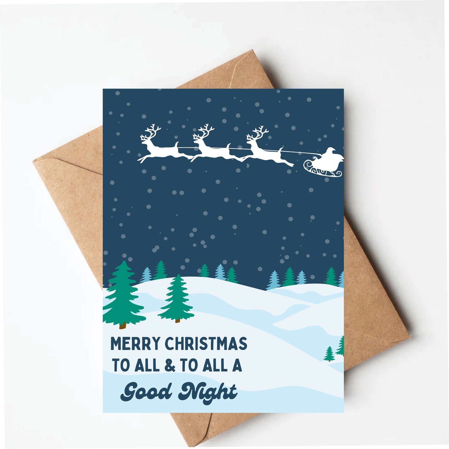 Reindeer Christmas Card