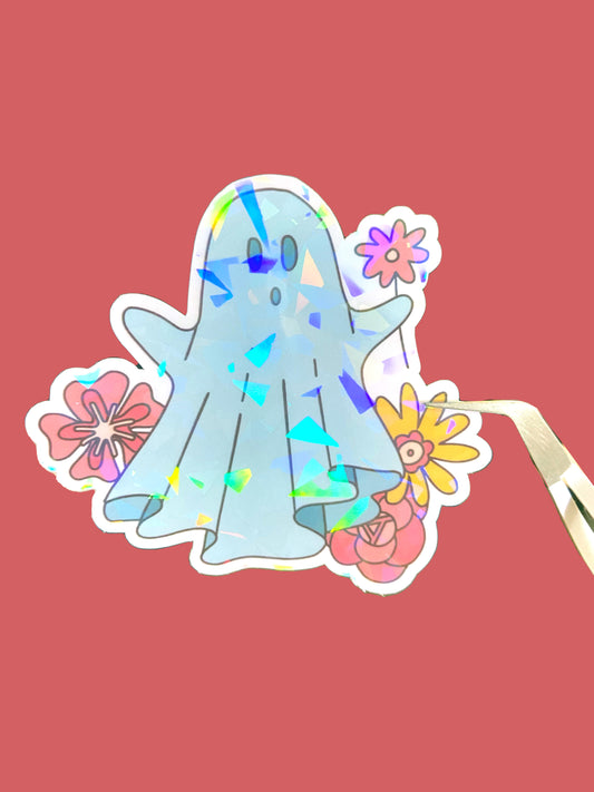 Retro Ghost Sticker