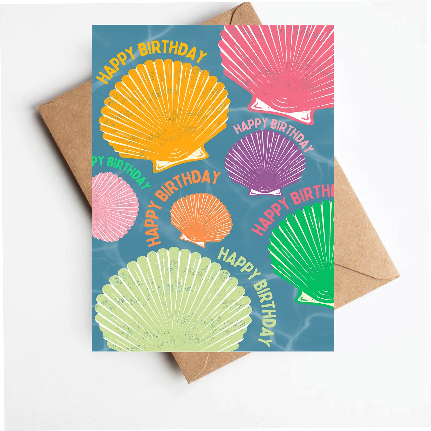 Seashell birthday card