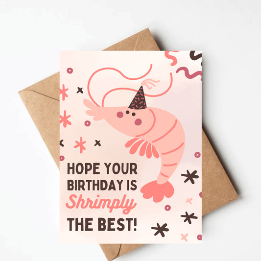 Shrimp birthday card