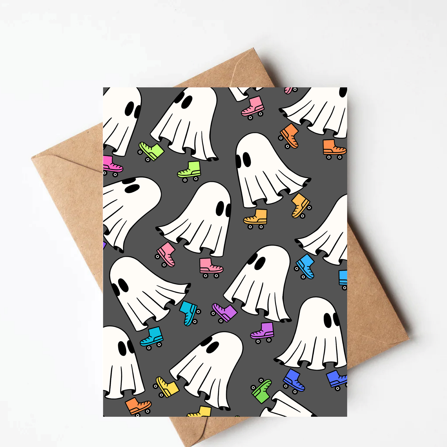 Skating ghost card