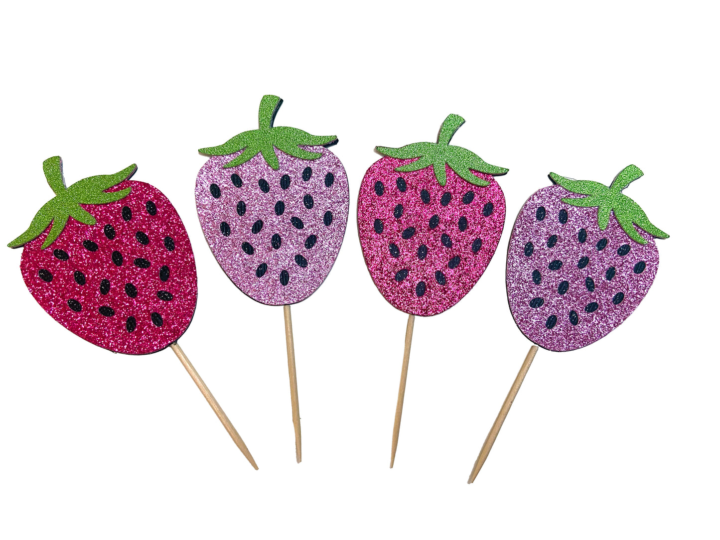 Strawberry Cupcake Toppers