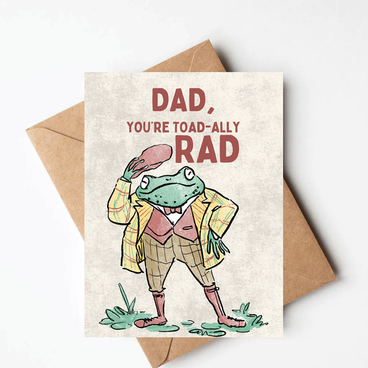 Toad Father's Day Card