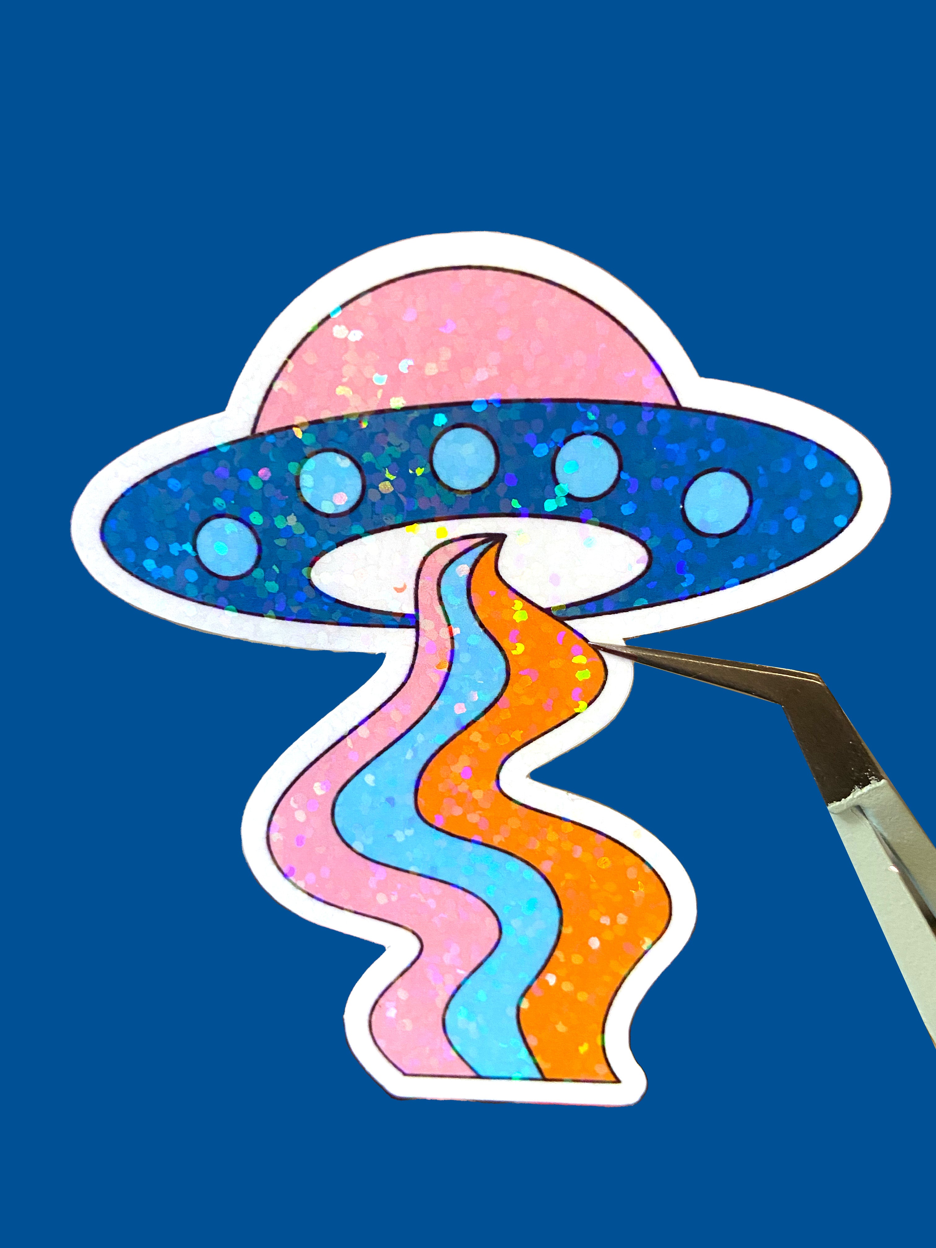 UFO Sticker – Pink Mango Print Co.