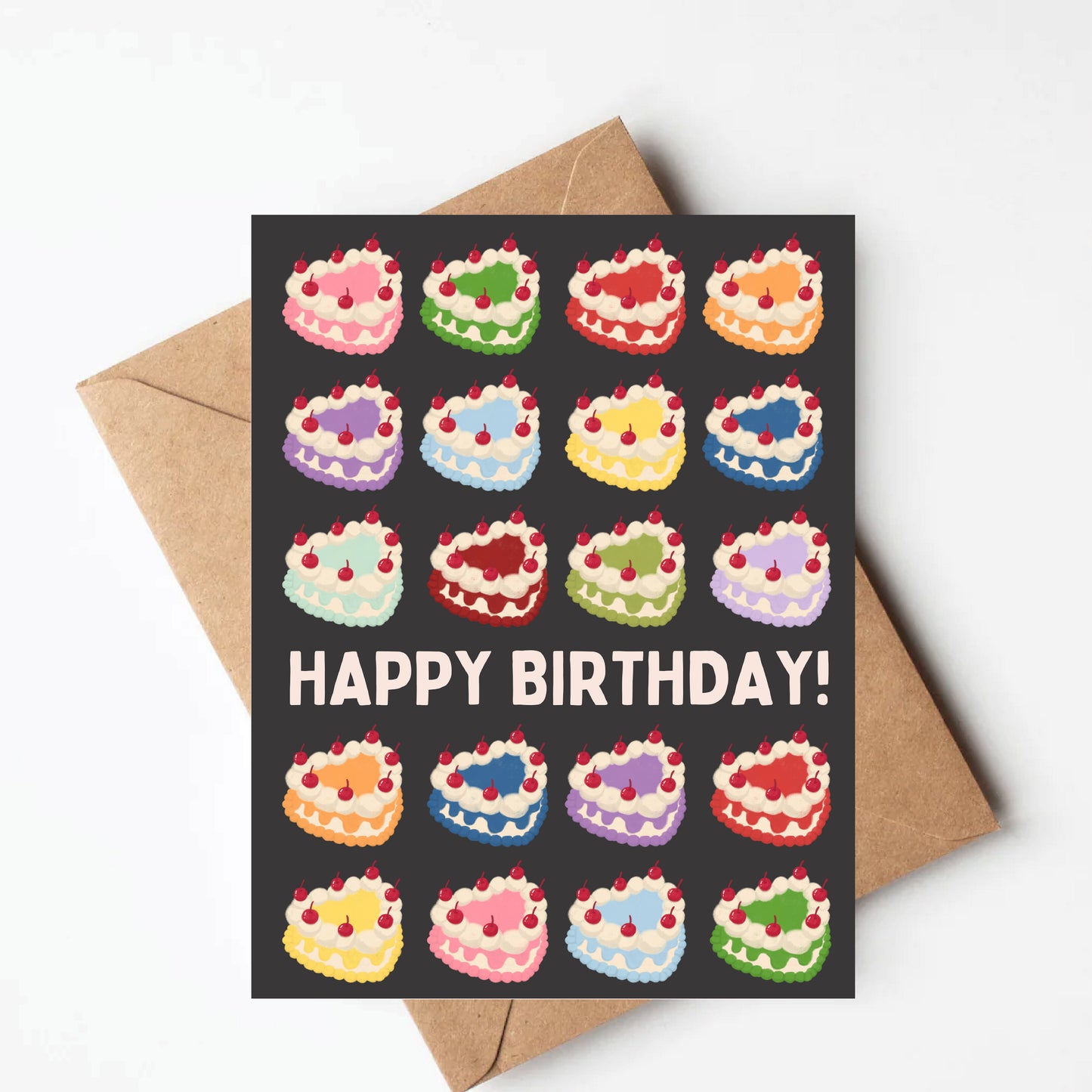 Vintage cake birthday card