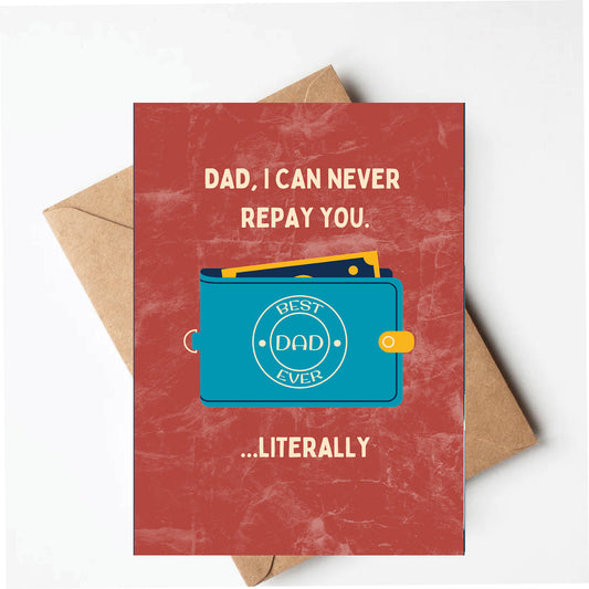 Wallet Father's Day Card